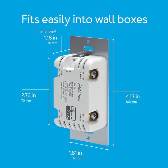 Small Z-Wave dimmer switch