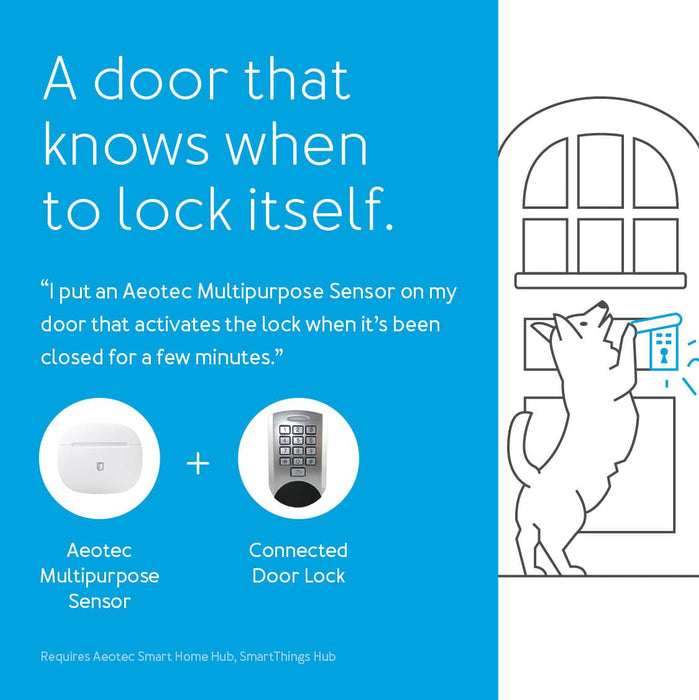 Check door status with SmartThings Multipurpose Sensor by Aeotec