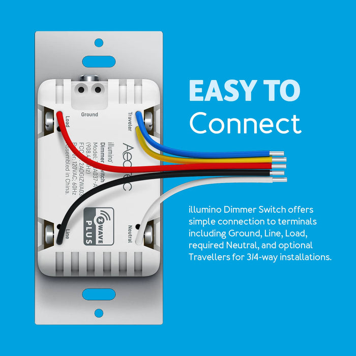 Z-Wave dimmer switch wiring diagram