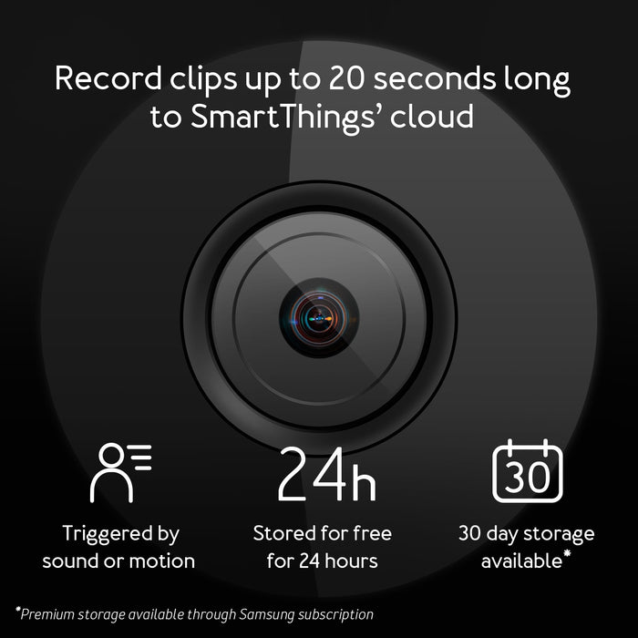 SmartThings camera cloud recording